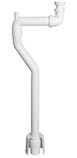 Faluplast, Falu Flexi golv 45830, Vattenlåssats, med rör, golv vattenlås, huv, vit