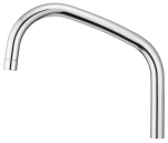 FMM, 9000E, Utloppspip, J-modell, förkromad