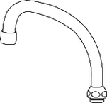 Oras, Utloppspip, giraffpip   , G20, L=250mm