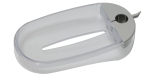 Tvålkopp, transparent/krom, Ø18, plast