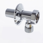 Vinkelkoppling, invändig/utvändig gänga, M26x1,5xG15, förkromad