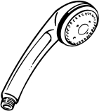 Gustavsberg, Nordic Plus , Handdusch, f�rkromad