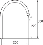 MA, Svngpip, sprrad 120, frkromad i gruppen Sanitet / Blandare / Reservdelar/Tillbehr hos Din VVS-Butik (8326726)