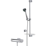 Nova/Apollo, Duschpaket, termostatblandare + duschset, 150cc, frkromad