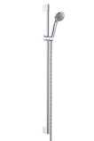 Crometta 85 Green, Duschset, krom, 900mm stång/1,6m slang, 6l/min