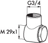 MA, Koppling, stor bricka, 12-22mm i gruppen Sanitet / Tillbehr/armaturer / Nipplar/kopplingar/fsten hos Din VVS-Butik (8543381)