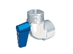 Broen, VSH Mini 1422 med vred, Kulventil vinkel, invändig x utvändig gänga, R15x90°