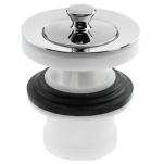 Trio, Pluggventil, G32, underdel av vit plast, frkromad