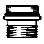 FMM, Nippel, utvndig gnga med backventil, M22x1-G15, frkromad