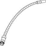 Gustavsberg, M, Anslutningsrör, 10x1, L=600mm