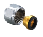 Frese, Halvkoppling, invändig gänga/klämring, G15x8, förkromad