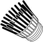 Gustavsberg, Borste, separat, vit