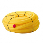 110 PE Elk-rör Korrugerat, Gult, 50m 110/98