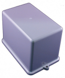Värmebaronen Lock K7-box, grå plast, 90 x 100 x 140 mm