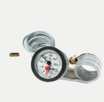 Värmebaronen Hydrotermometer 0-4 bar, 0-120°C ø 52,5 mm, l =1000 mm