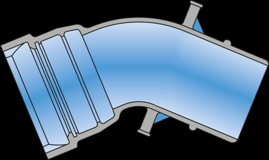 VRS, B�j, 1muff, DN200x30�