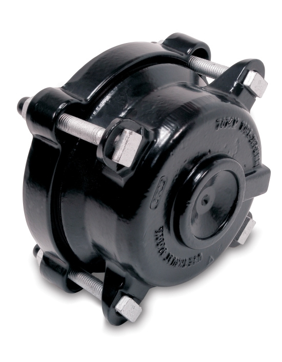 Maxicap, �ndplatta, med inv�ndig g�nga, DN150xR50, 159,2-181,6