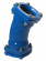 S-9181-51 Heinco-flex, Muffböj, flänsad , blå, DN150x5-51° S-9181-51 Heinco-flex, Muffböj, flänsad , blå, DN150x5-51°