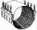 VATEK, RS2, Reparationsmuff, dubbelbands, 159-180 VATEK, RS2, Reparationsmuff, dubbelbands, 159-180
