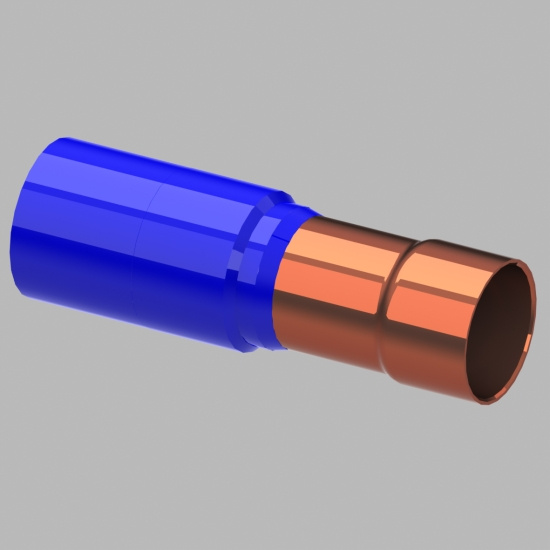 Naval, �verg�ng, svets, 26,9mm x Di22mm, st�l/koppar