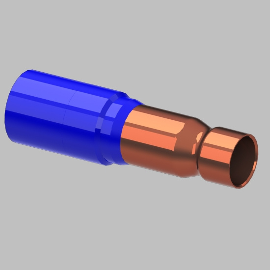 Naval, �verg�ng, svets, sl�t, 42,4mm x Dy35mm, st�l/koppar