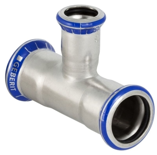 Mapress, T-r�r, 88,9x54, rostfri