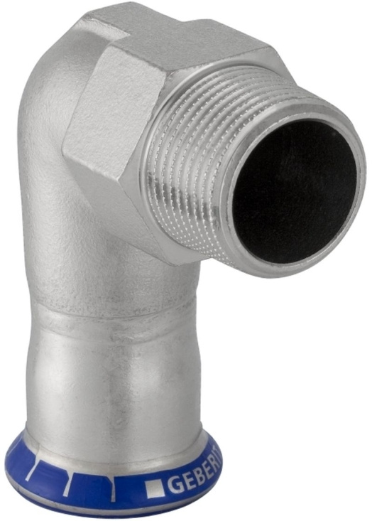 Mapress, Vinkel, 1muff, utv�ndig  konisk g�ng, 35xR32x90�, rostfri