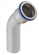 Mapress, Böj, 1muff, 28x45°, rostfri för gas Mapress, Böj, 1muff, 28x45°, rostfri för gas