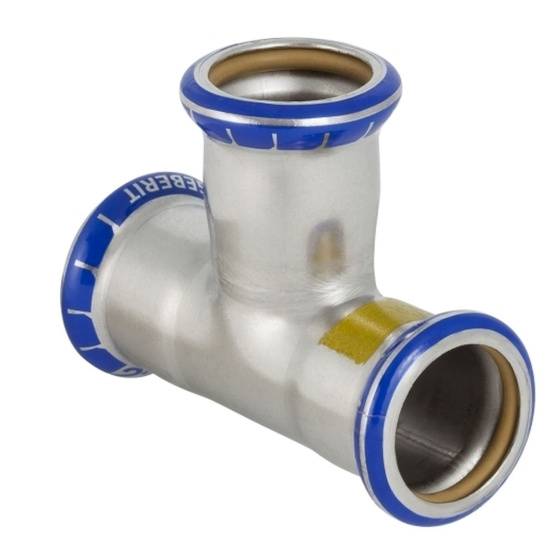 Mapress, T-r�r, 15, rostfri f�r gas