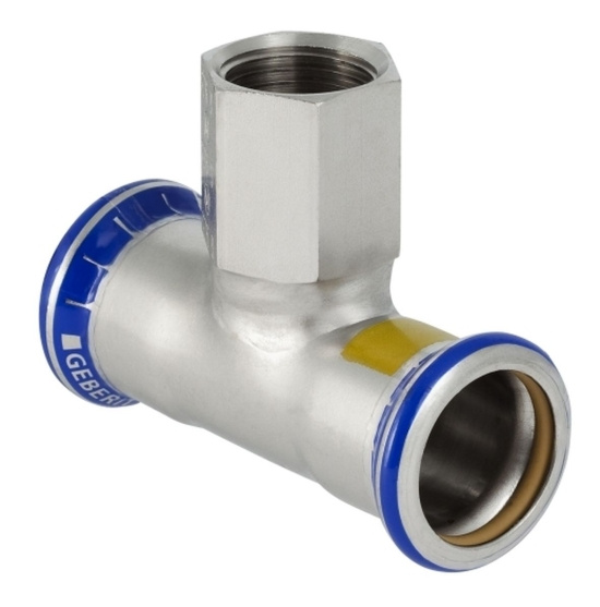 Mapress, T-r�r, 15xG15, rostfri f�r gas