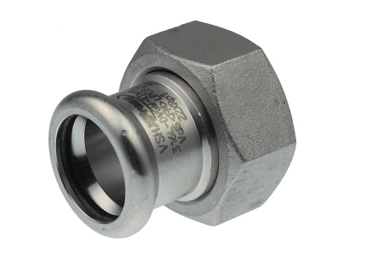 Broen, VSH Press R2704, �verg�ngsmuff lekande mutter, press x inv�ndig g�nga, 18xR20