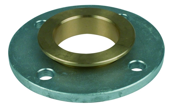 St�lmetallfl�ns, utan ansats, dy22, PN10/16, svart