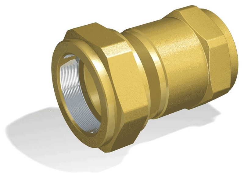 Broen, Unifix 650, Rak koppling, kl�mring x inv�ndig g�nga, 60,3xR50