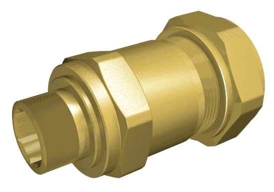 Broen, Unifix 651, Rak koppling, kl�mring x utv�ndig g�nga, 26,9xR20