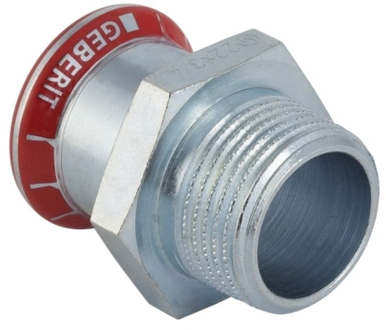 Mapress, �verg�ngsnippel, utv�ndig  konisk g�nga, 35xR32, elf�rzinkat st�l