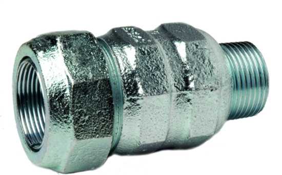 Holmgrens metall, Isiflex 610, Rak koppling, 26,9mm x R20, segj�rn