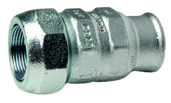 Holmgrens metall, Isiflex 616, Rak koppling, 26,9mm x R20, segj�rn