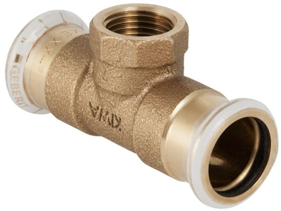 Mapress CU, T-r�r, inv�ndig g�nga, 54xRp15, koppar