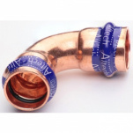 Altech B�j, 2muff, 28x90�, koppar V-Profil