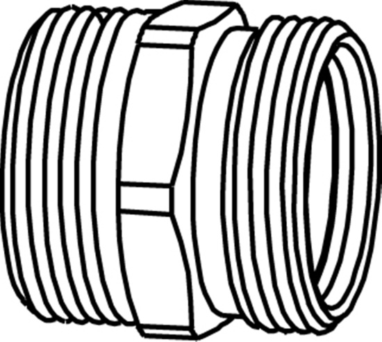 FPL351, Skarvnippel, utv�ndig g�nga , G15, f�rkromad