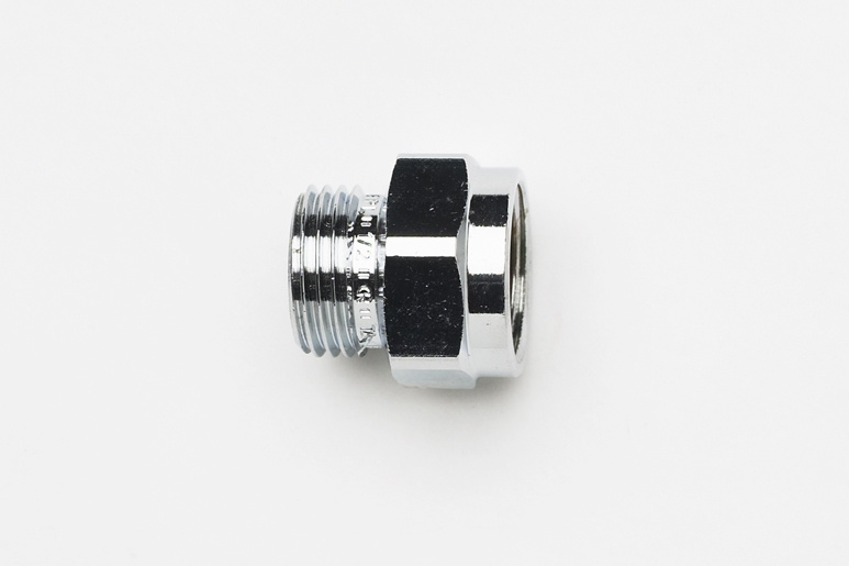 FPL356, Rak nippel, inv�ndig/utv�ndig g�nga, G15xG15, f�rkromad