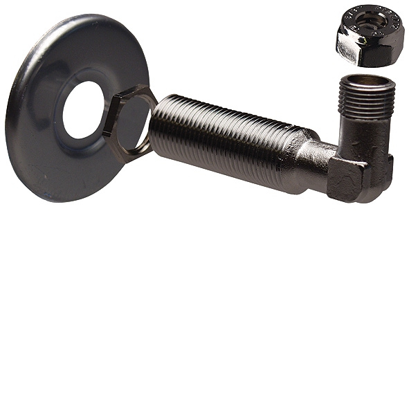 Uponor, Vinkelnippel, med t�ckbricka och koppling, G15xG10