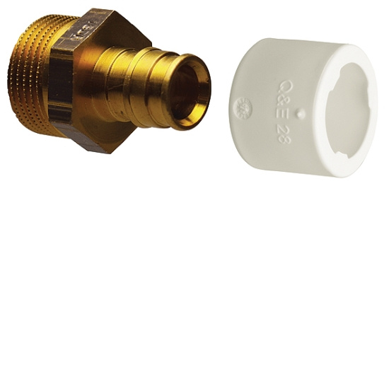 Uponor, Q&E DR, Rak nippel, utv�ndig g�nga, 22xG25