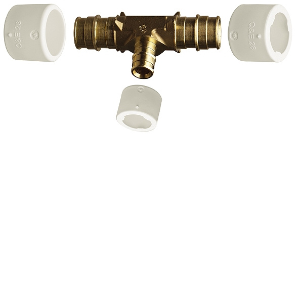 Uponor, Q&E DR, T-r�r, 22x15x15