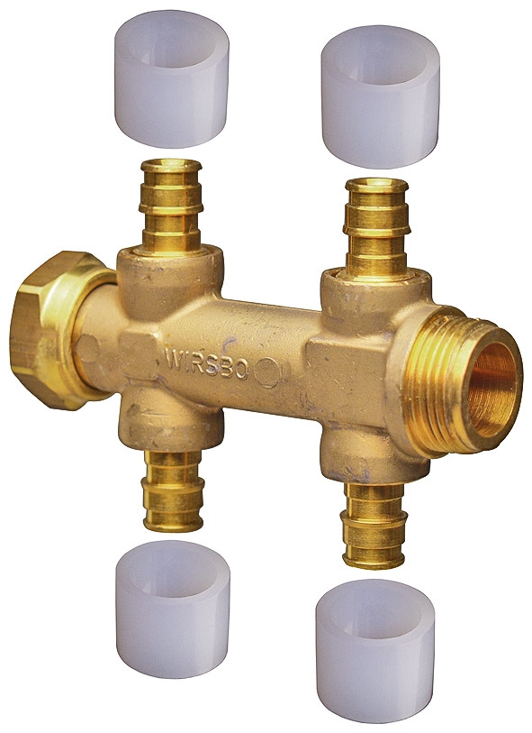 Uponor, Q&E DR, F�rdelningsr�r, c/c 50, G20 l�pmutter 2+2x15