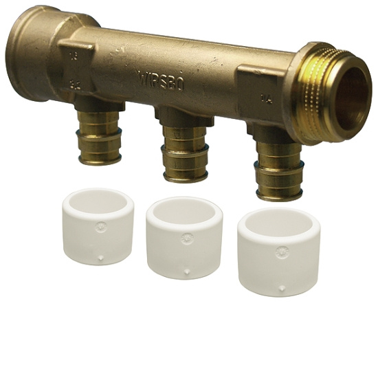 Uponor, Q&E DR, F�rdelningsr�r, utv�ndig-inv�ndig g�nga, c/c 50, 2x18xG20