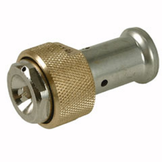 Broen, Henco ENDCAP, Provtryckningspropp, �teranv�ndbar med avluftare, 16