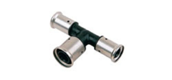 Broen, Henco 12PK, T-r�rs koppling f�rminskad, press x press x press, svart