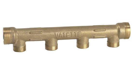 Gustavsberg, Vatette, F�rdelare, 4-r�r, 22x15 M28x1,5xG15