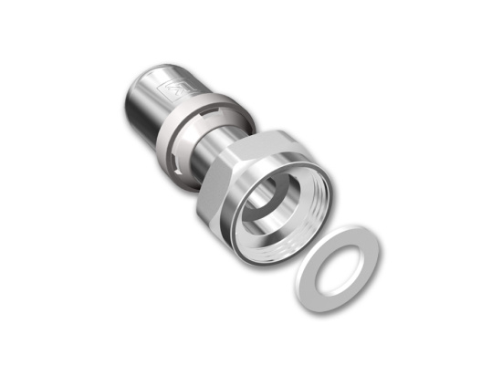 PressPex, Rak koppling, lekande mutter/plant�tning, AX25xG25, avz-m�ssing